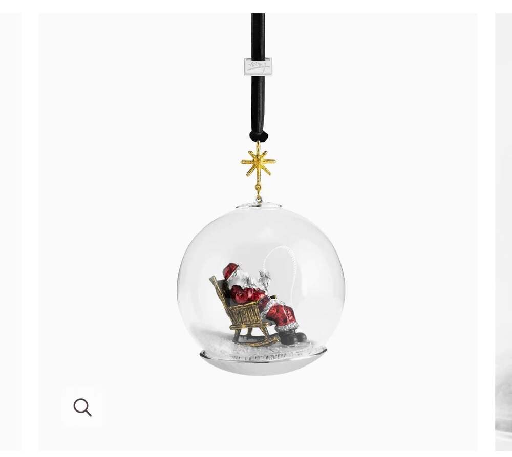 Michael Aram Santa Snow Globe Ornament 132413 BRAND NEW IN BOX
